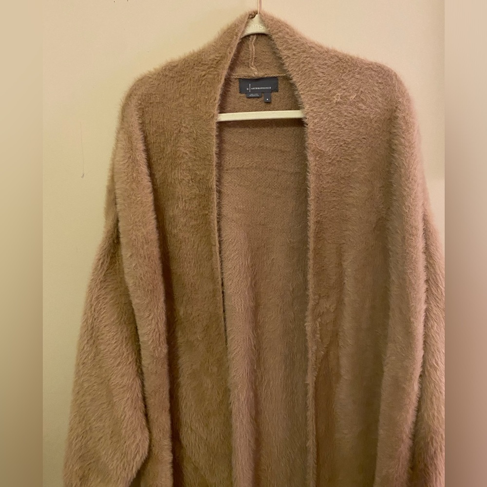 Anthropologie Fuzzy Duster Cardigan